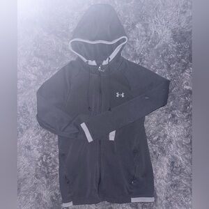 Under Armour Black and Gray Zip-Up Hoodie